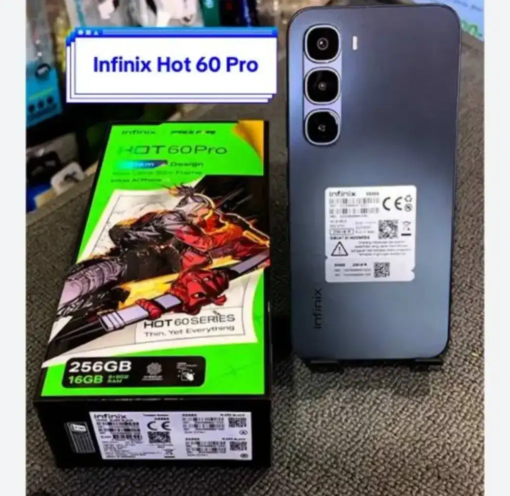 Infinix hot 60 pro black silk 8/256