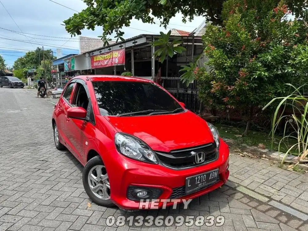 HONDA BRIO E 2018 MATIC MERAH