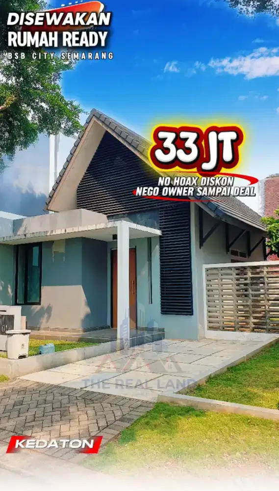 DISEWAKAN DIKONTRAKKAN RUMAH DI KAWASAN BSB SEMARANG
