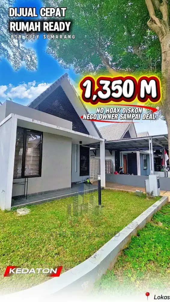 DI JUAL RUMAH KEDATON BSB SEMARANG POSISINYA HOOK