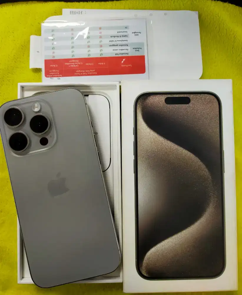 Iphone 15 Pro 256gb Ex:ibox mulus dan BH 86%