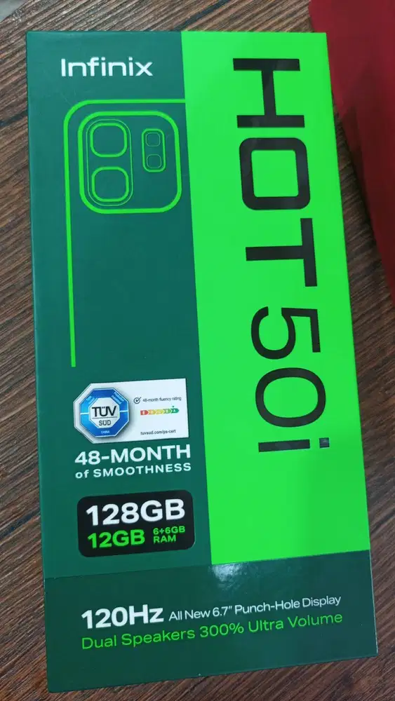 Infinix hot 50i 6GB+6GB/128GB Black