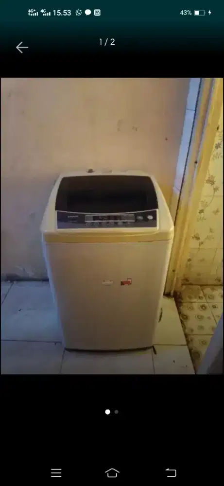 Mesin cuci sanken 1 tabung