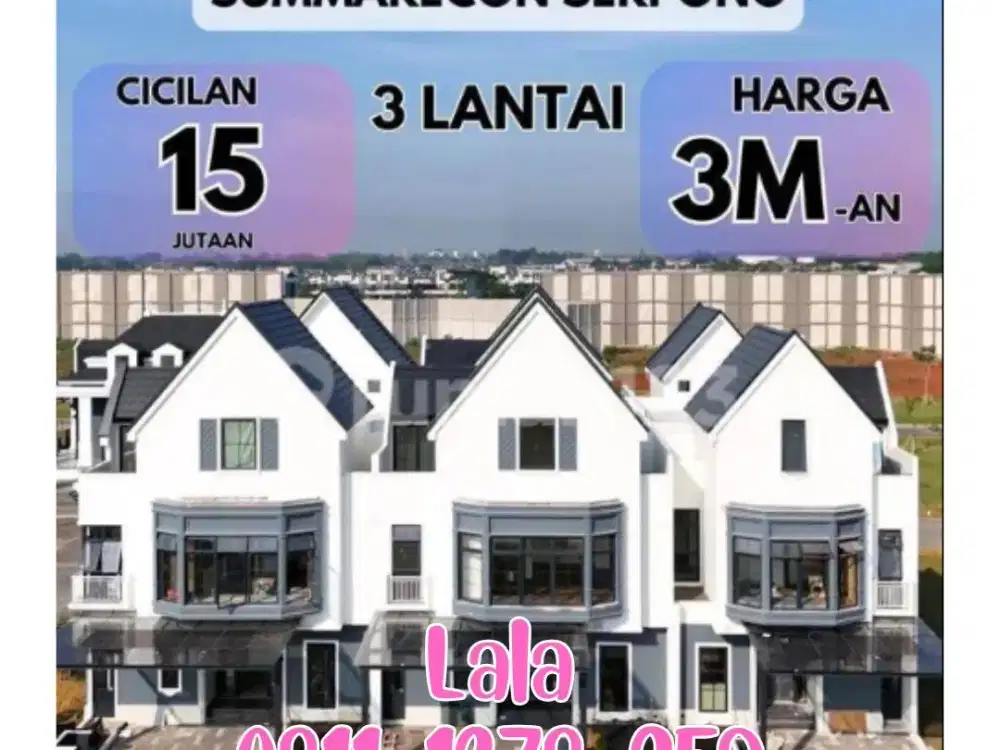 Premium Home Last Unit Summarecon Gading Serpong Louise 3 Lantai