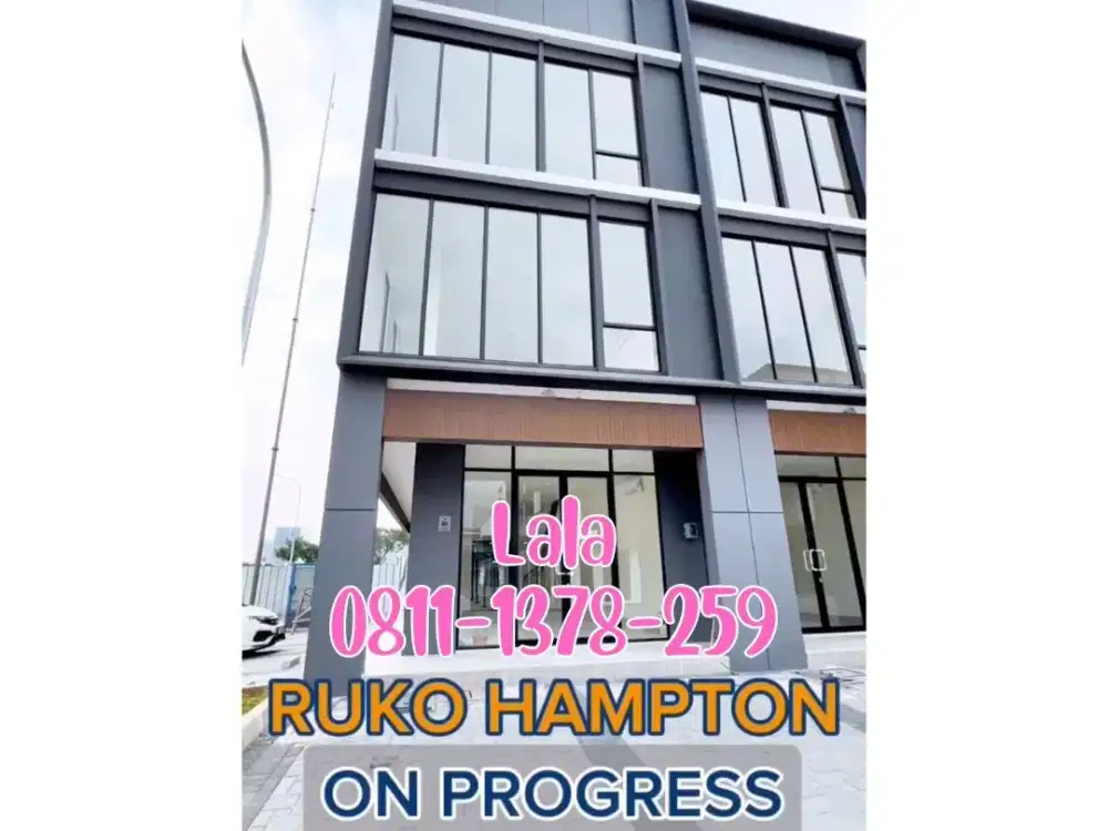 CARA BAYAR MUDAH START 3MAN TERMURAH RUKO 3 LANTAI HAMPTON AVENUE