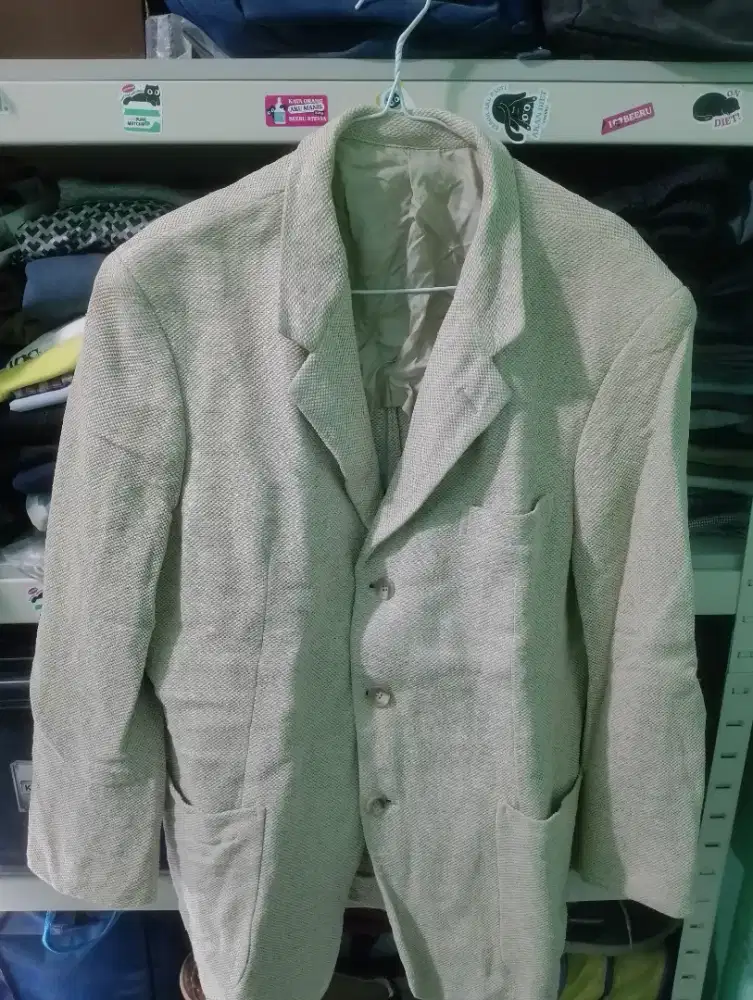 Jas w/krem bahan rajut size L-XL