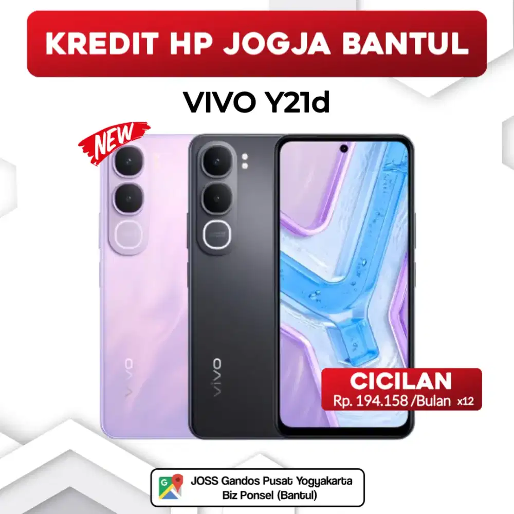 BISA KREDIT HP YOGYAKARTA BANTUL VIVO Y21d 4/128GB 6/128GB 8/128GB