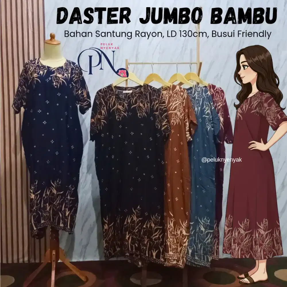 Daster Bambu Peluk Nyenyak