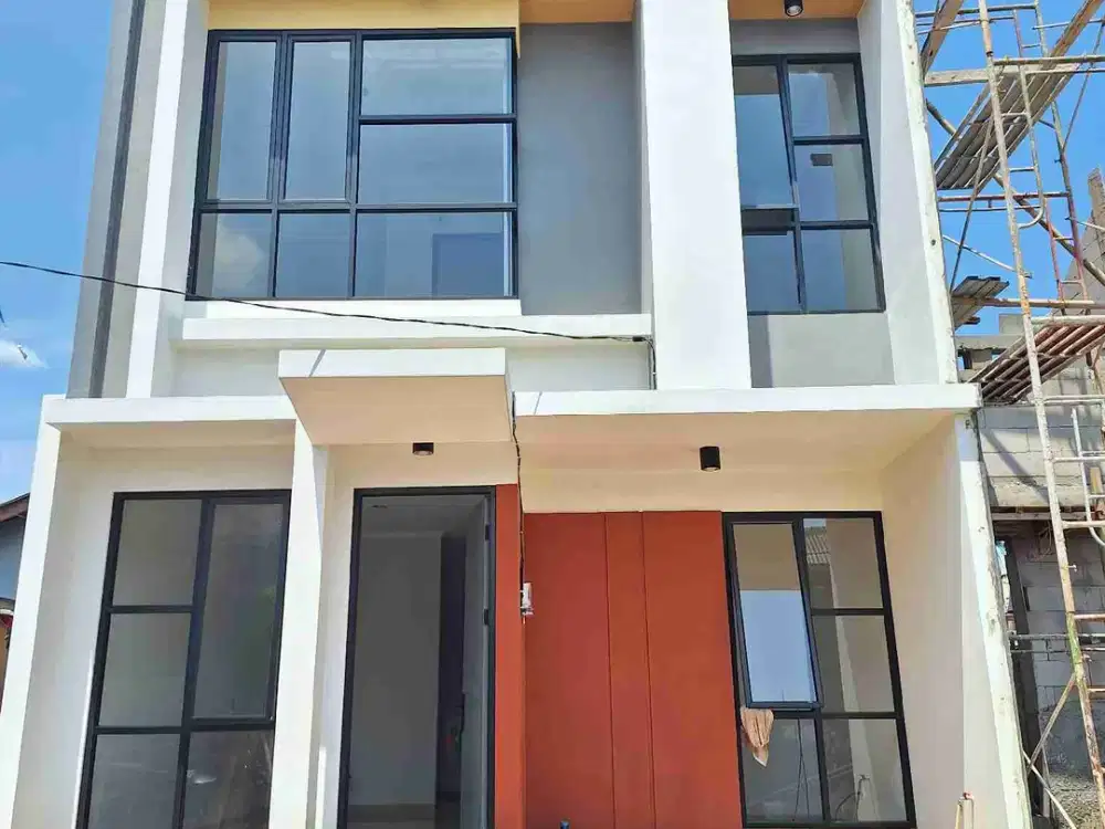 Rumah 2 lantai Modern Minimalis Dekat Stasiun Jurangmangu