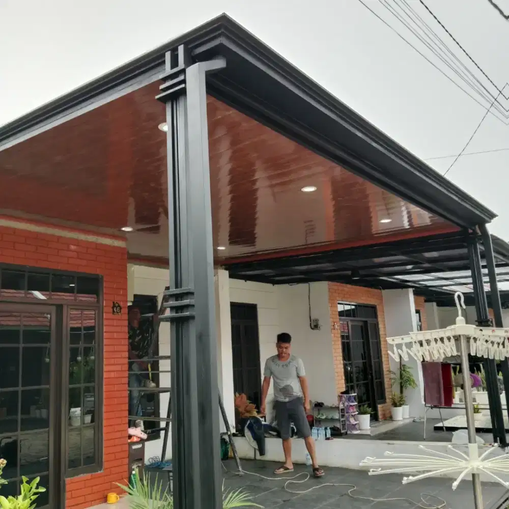 Kanopi atap alderon pelapon PVC