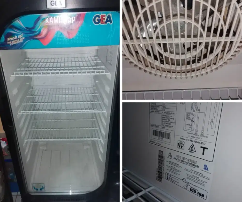 Freezer gea 4 rak kapasitas 210 liter