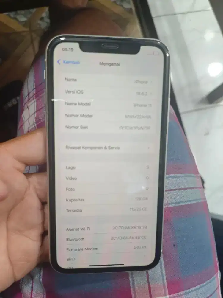 Iphone 11 128Gb Inter all operator IMEI terdaftar (setara ibox bs TT)
