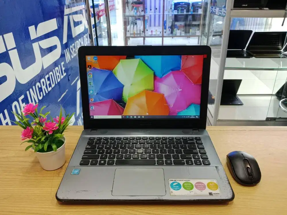 LAPTOP ASUS X441S RAM 2GB SSD 128GB +HDD 500GB SIAP KULIAH