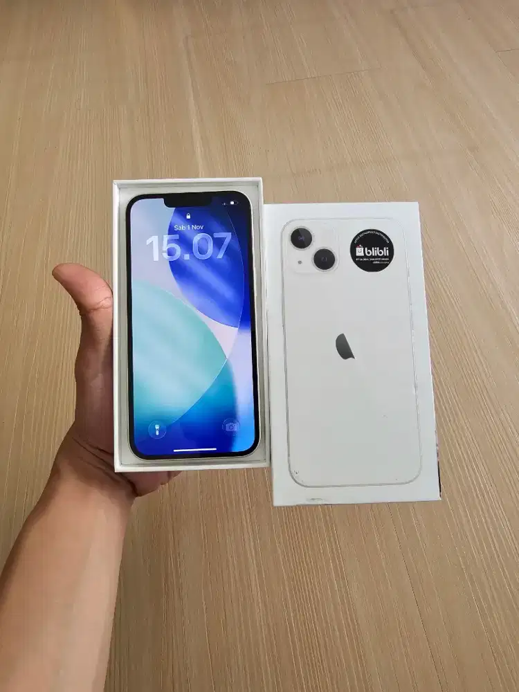 IPhone 13 128GB resmi blibli garansi on maret 2026 free adaptor