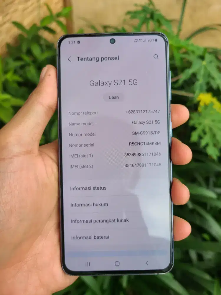 Samsung Galaxy S21 5G 256 GB bukan 128 GB