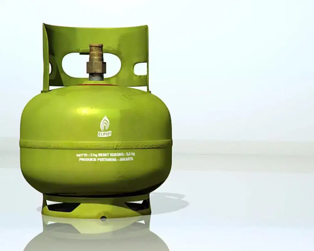 Tabung gas elpiji masih ada isi