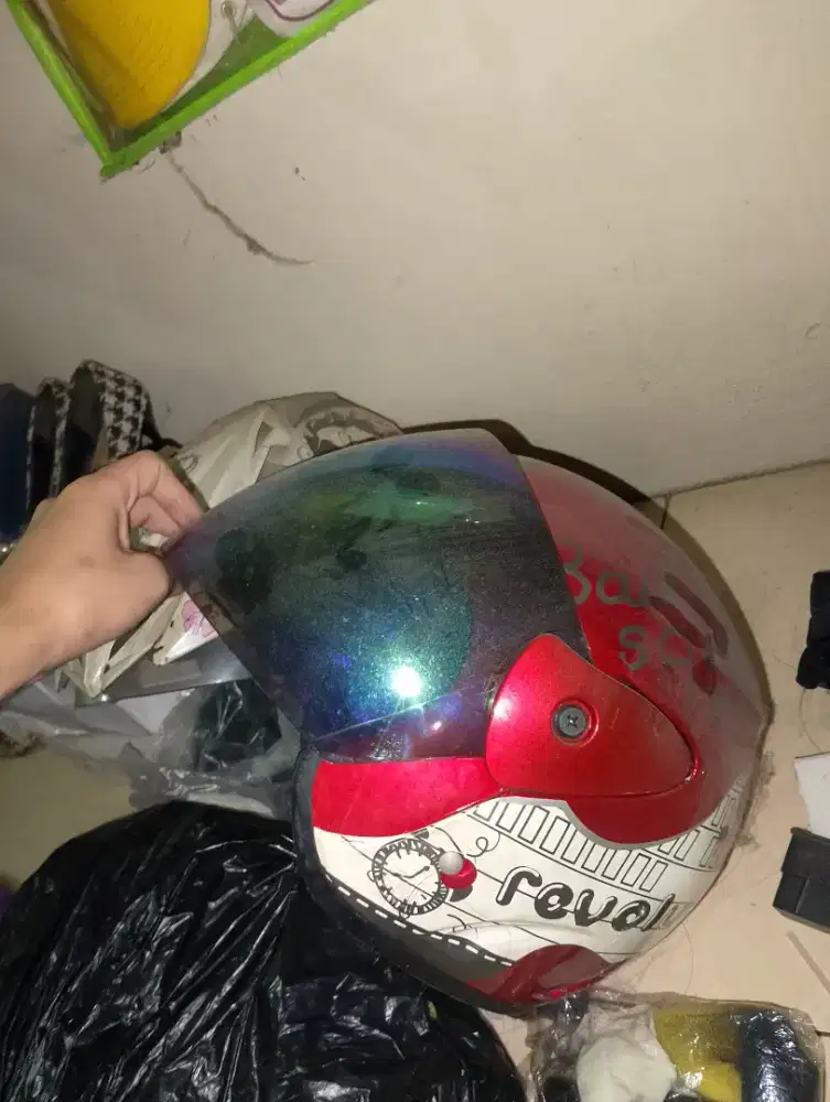 Helm halface masih bagus dan awet