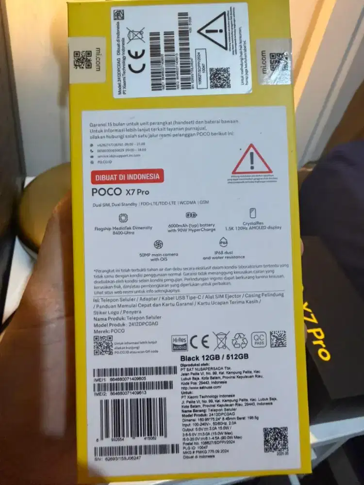 POCO X7 Pro resmi 12/512