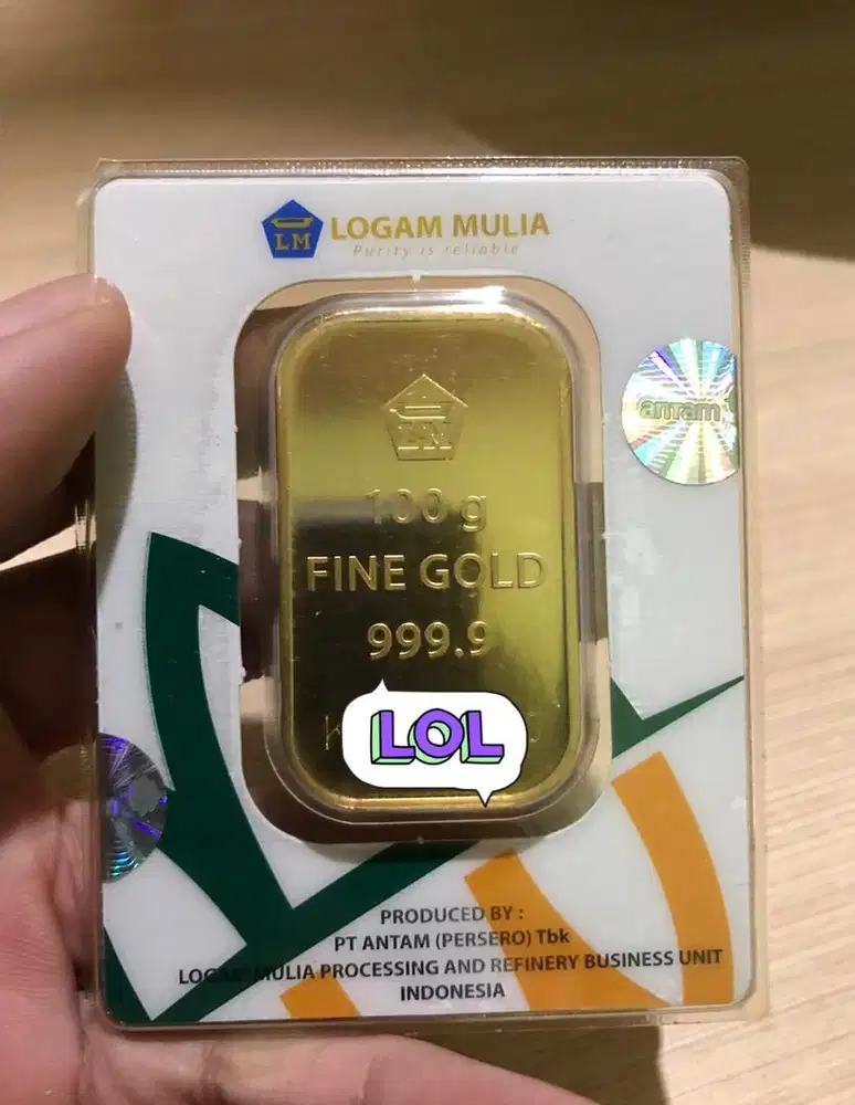 Logam Mulia Antam 100 Gram