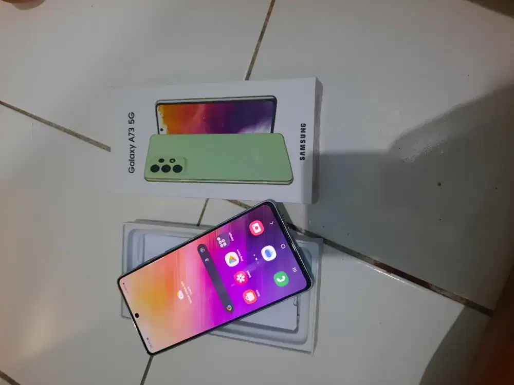 Samsung A73 5G 8/256 fullset mlusss 95%, lancar jyaa no kndalaa