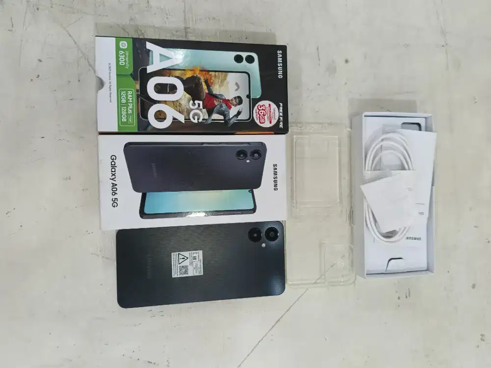 SAMSUNG A06 5G (6+6/128) GB. Fullset, Box,Cas, Ori 100%. Unit aman