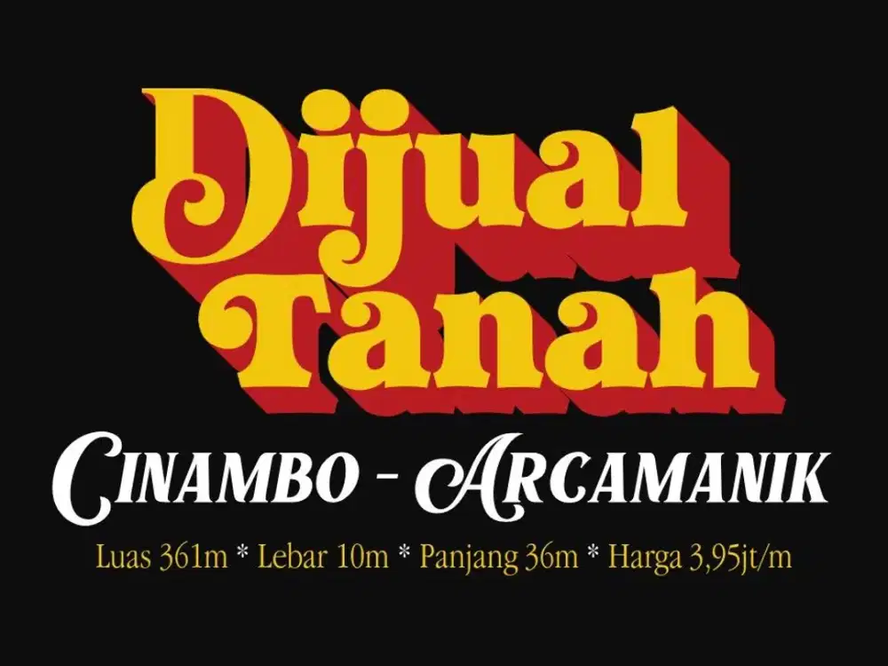 JUAL TANAH MURAH DI, ARCAMANIK, CISARANTEN, UJUNG BERUNG, ANTAPANI,