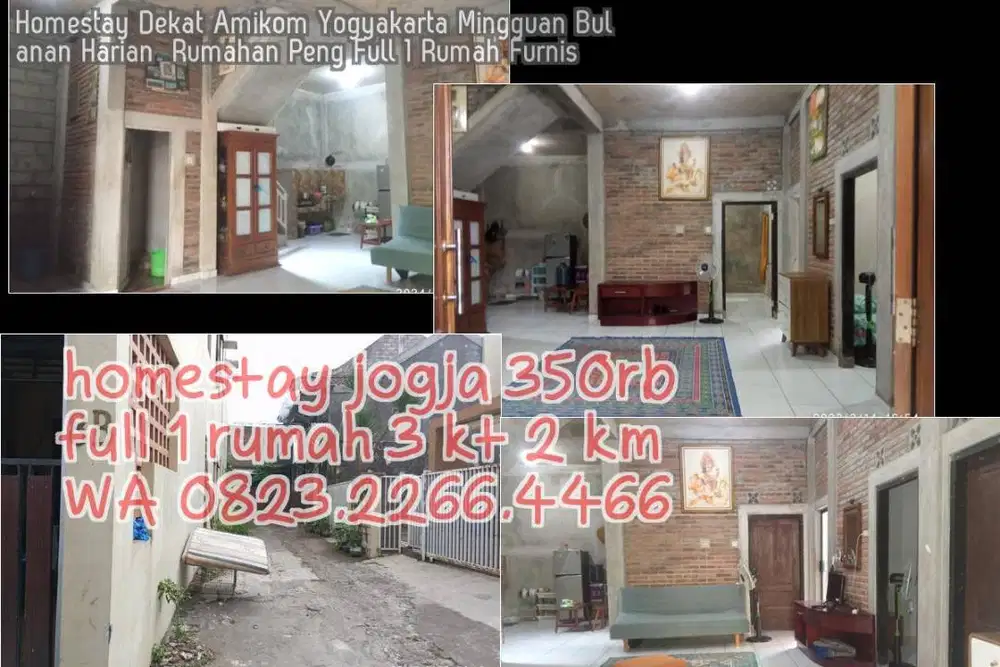 Homestay Dekat Amikom Yogyakarta Mingguan Bulanan Harian  Rumahan Peng