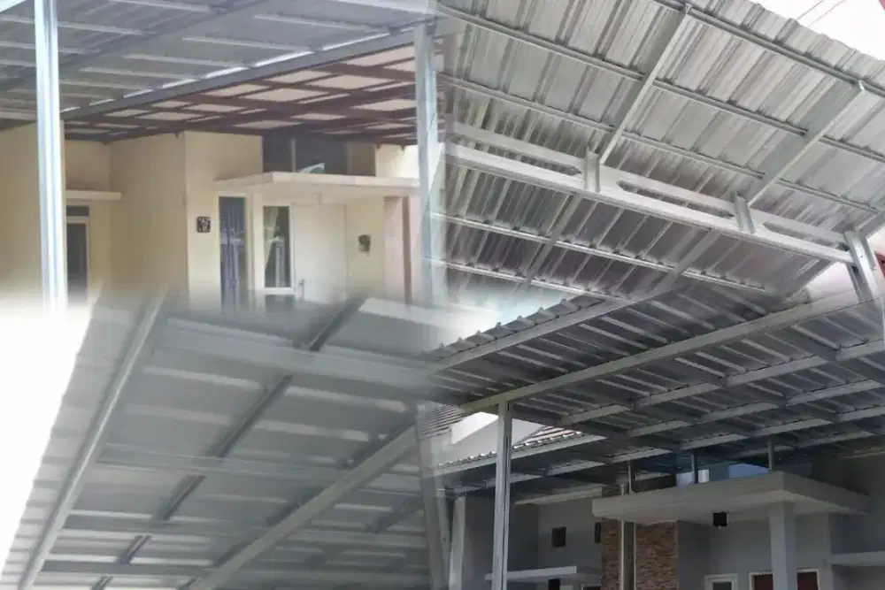 Kanopi Baja Ringan Bergaransi SNI, Pemasangan Cepat & Rapi