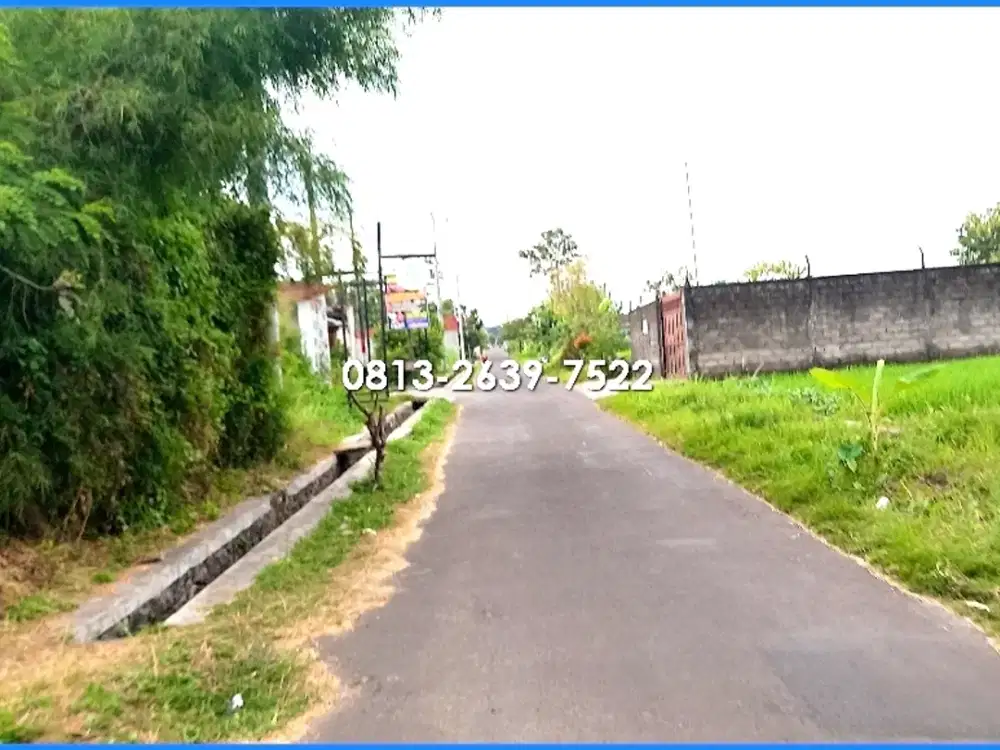 kapling jetis dijual 300an jt area jl kaliurang