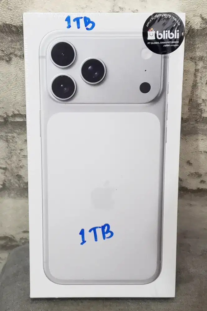 iPhone 17 Pro Max ProMax Silver 1TB TeraByte Resmi
