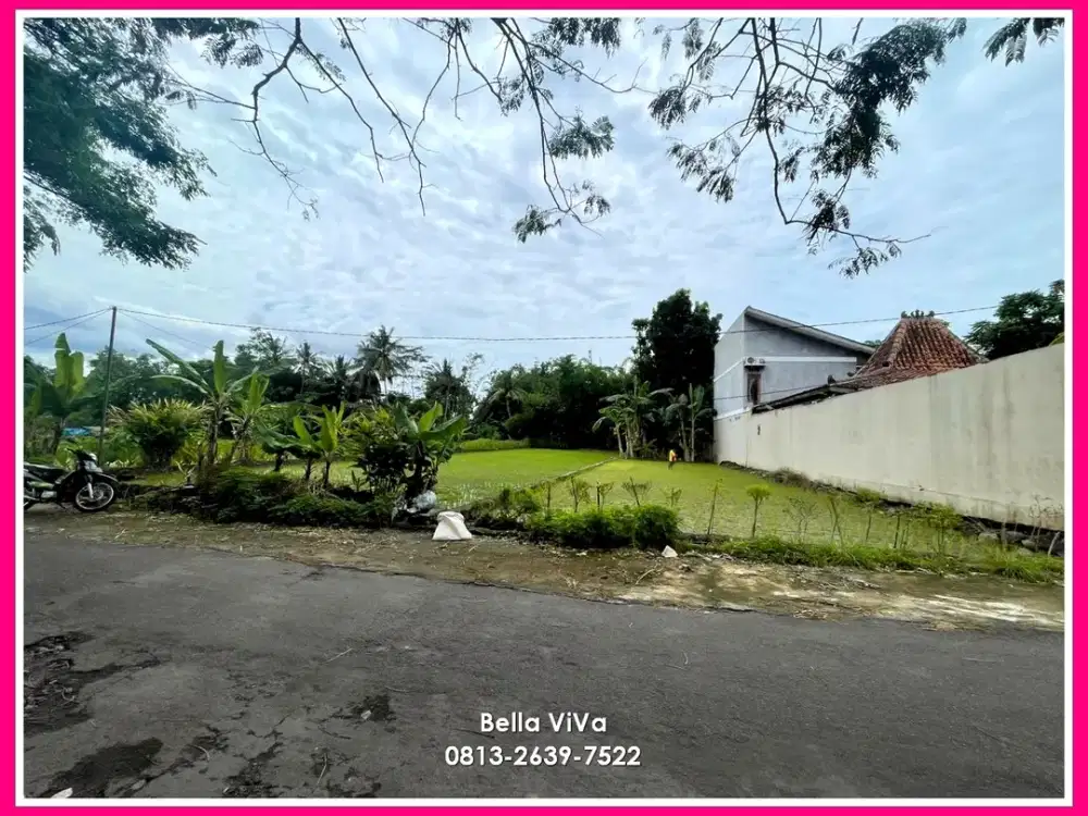 Jual Tanah Yapah Dekat Jl Kaliurang SHM Sawah