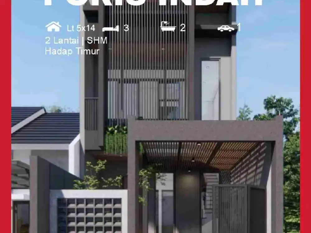 Wilson Rumah baru uk 5x14 hadap timur di poris indah