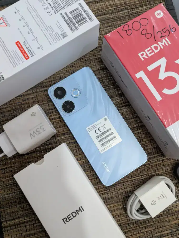 Redmi 13x 8/256 Fulset mulus Pemakaian Singkat Garansi on