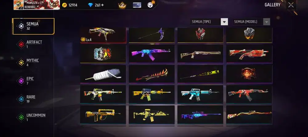 Akun ff 100% amanah, harga boleh nego hubungi nomor saja