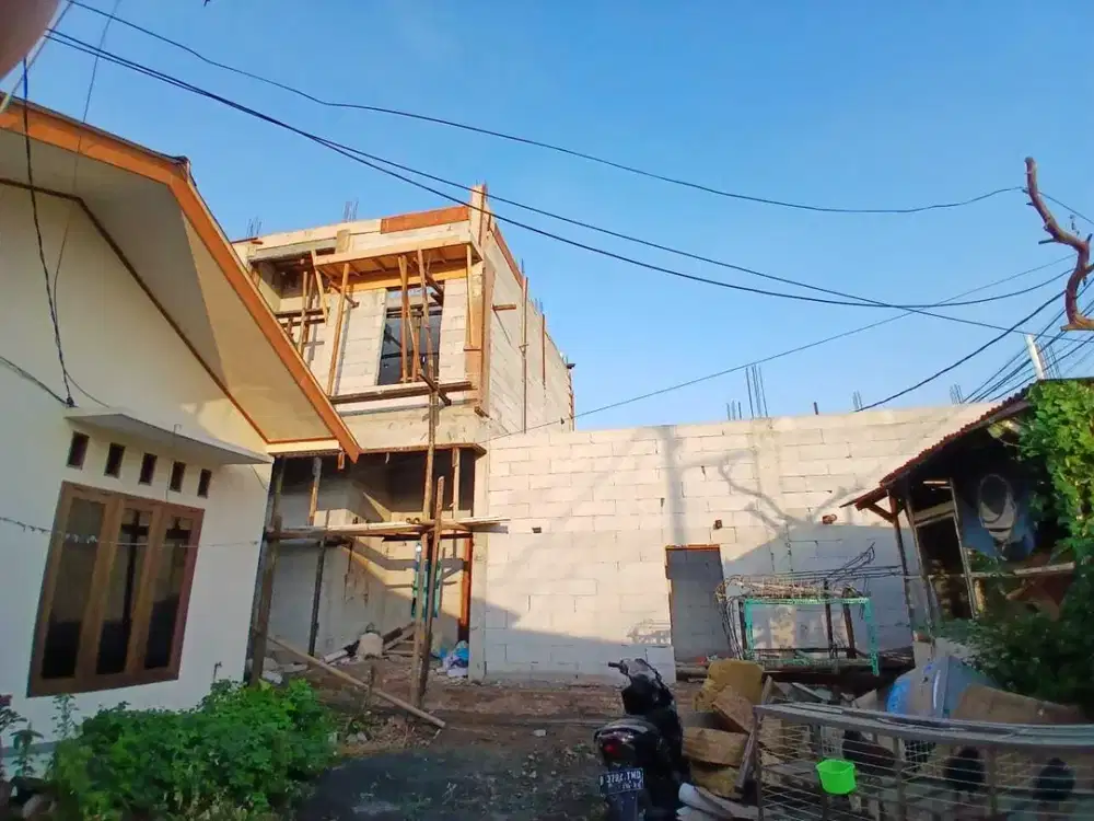 RUMAH BARU BAGUS 2LT AKSES GG 2 MOTOR 40M DARI AKSES MOBIL CONDET SHM