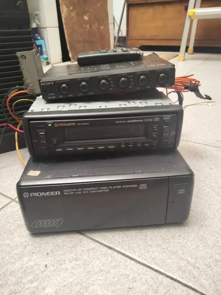 radio , tape, CD player