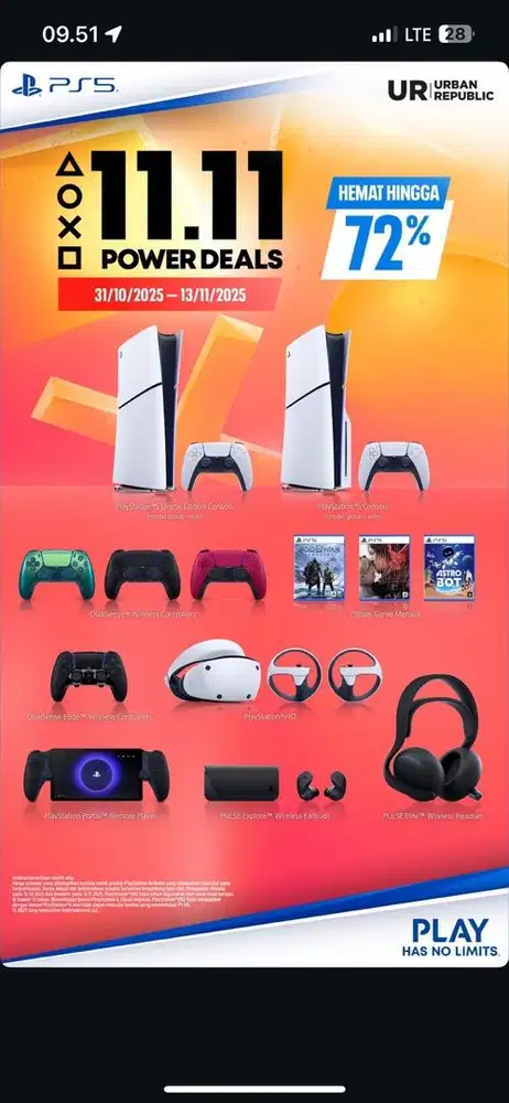 PS 5 Gebyar Disc Dp 0%