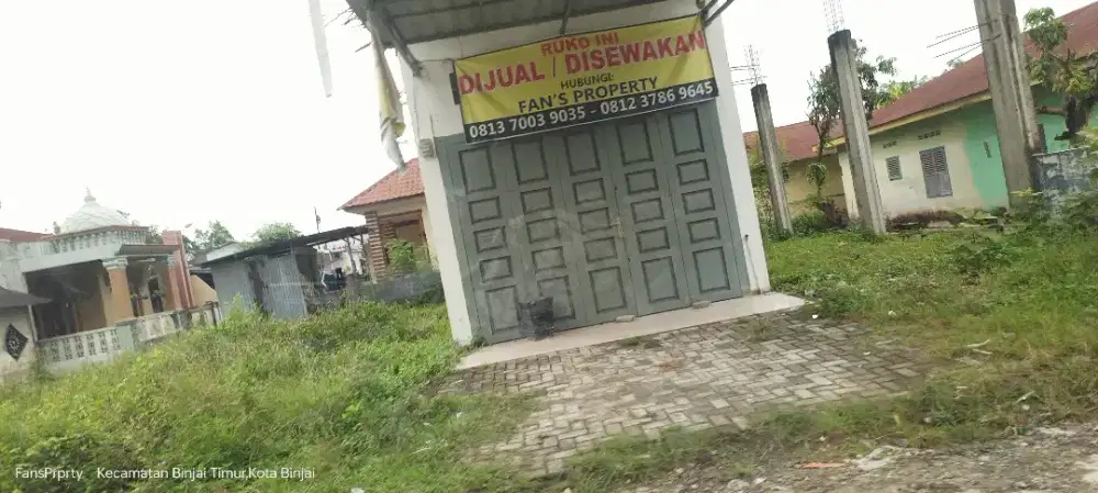 Dijual Cepat Ruko 2,5 lantai pasar pekan km.18 Jl.danau tempe Binjai
