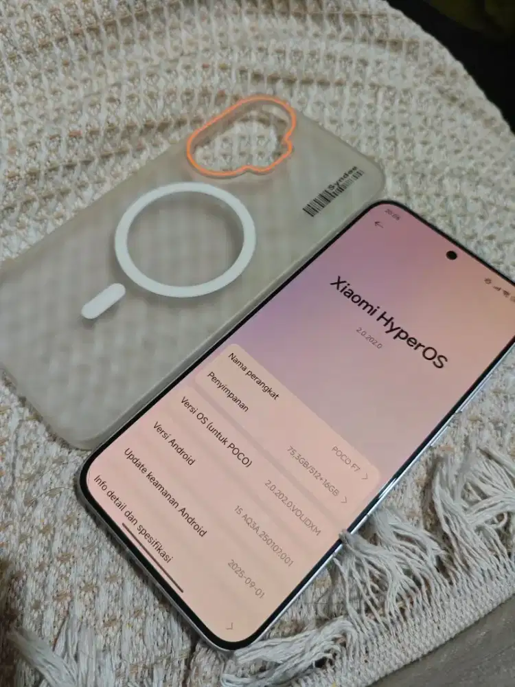 JUAL POCO F7 PUTIH 16GB 512GB MULUS FULL SET