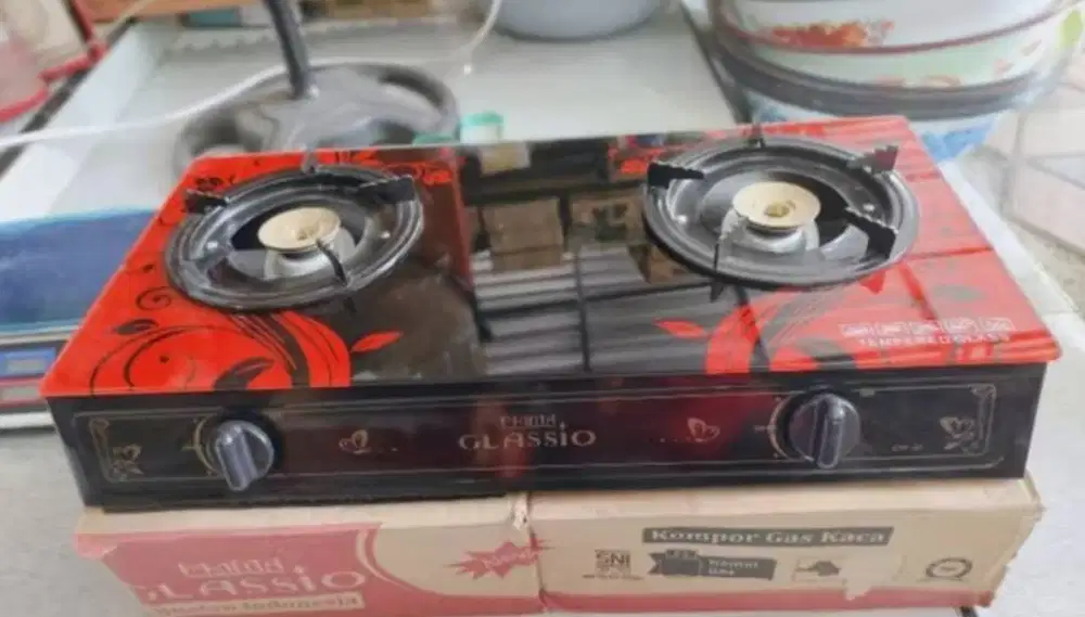 KOMPOR 2 TUNGKU KACA