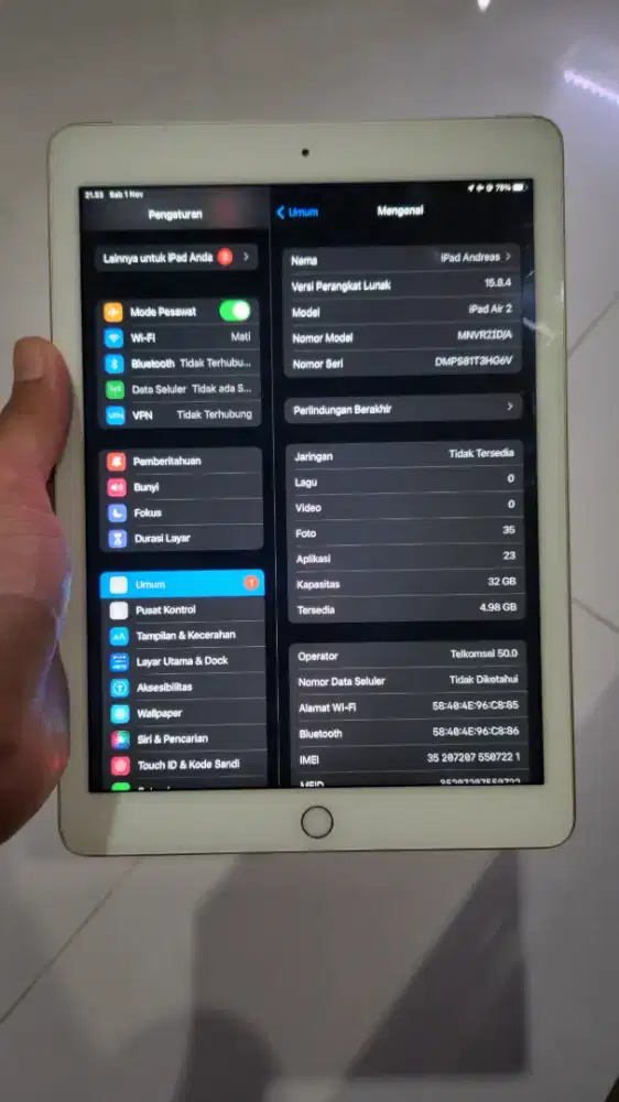 APPLE IPAD AIR 2 WIFI + SELULER