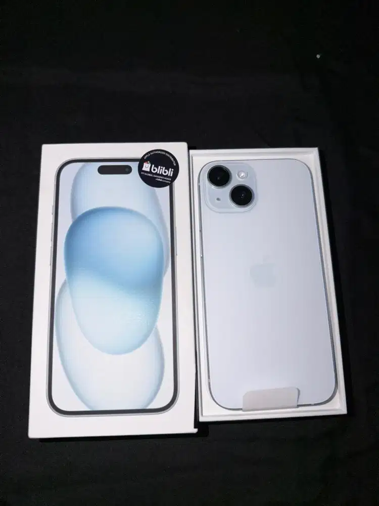 wts iphone 15 256 blue ibox second mulus lengkap