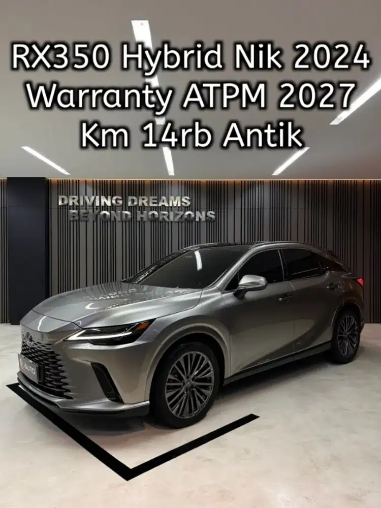 Lexus RX350H Hybrid 2024 Abu-abu Met Km14rb B2807DIN Sonic Titanium