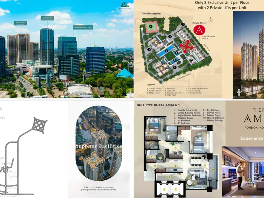 Royale Amala Pondok Indah Residence Jakarta Selatan (Experience 5 Star Living) - DP 1.8 M