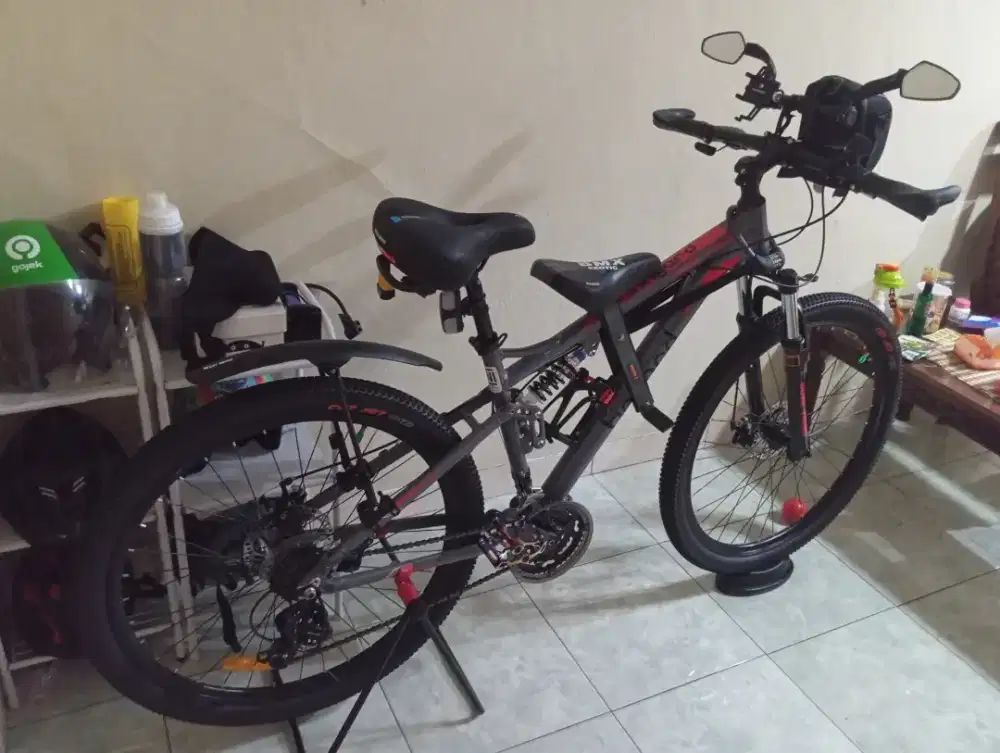 Sepeda Fingard Dual X100D Full Asesoris bekas rasa baru