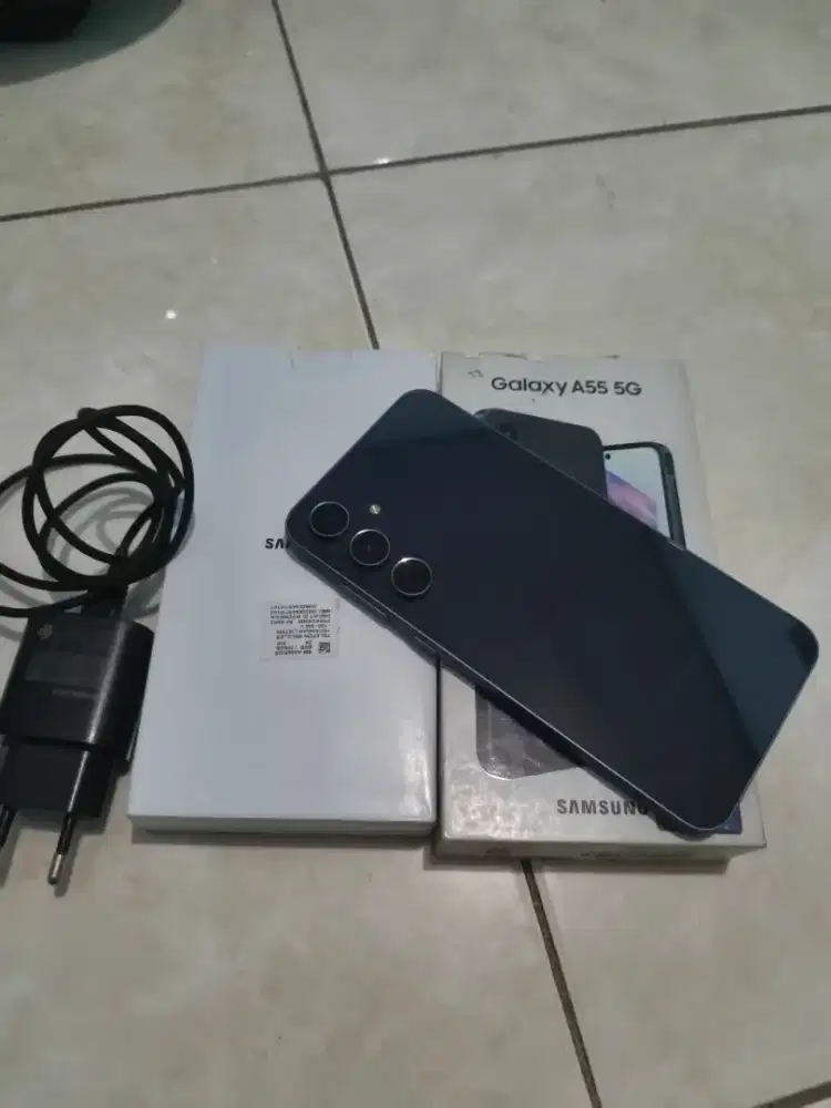 Samsung A55 Awesome Navy, Ram 8/256GB, Fullset