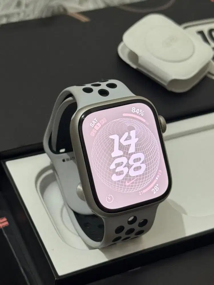 iBox Apple Watch Series 7 45mm Starlight Nike Fullset ID/A