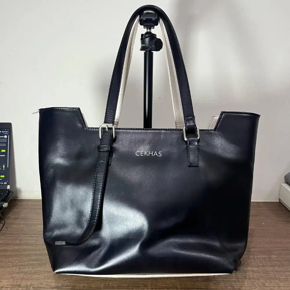 Tas Wanita Merk CEKHAS | Hitam White Pearl