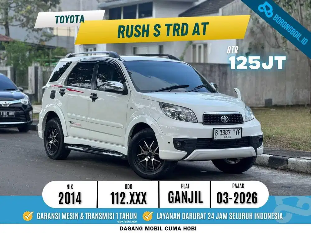 TOYOTA RUSH 1.5 S TRD AT 2014 PAJAK PANJANG