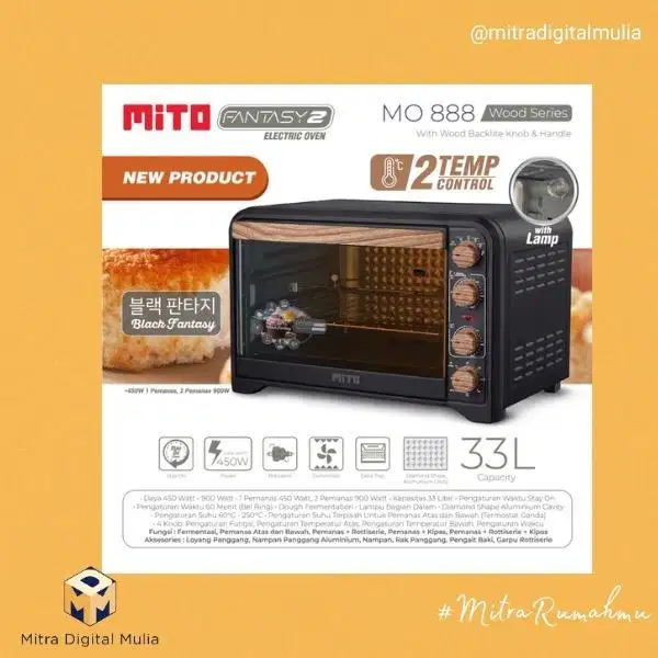 Mito MO 888 Oven Listrik 33 Liter Low Watt Fantasy 2